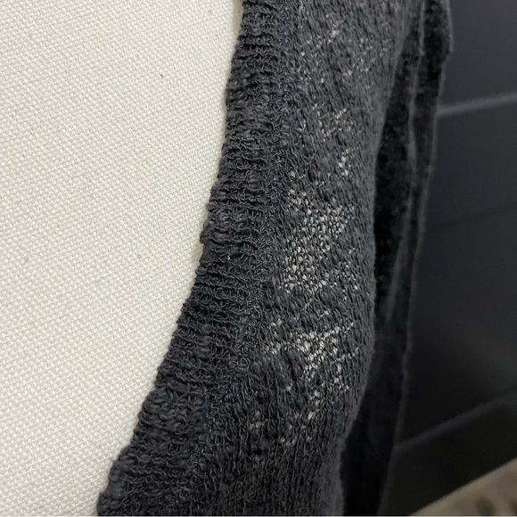 We The Free Gray Ocean Air Hacci Pullover Knit Top Small - Picture 6 of 14